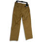 NWT Mens Tan Flat Front Relaxed Fit Straight Leg Chino Pants Size 32/32 image number 2