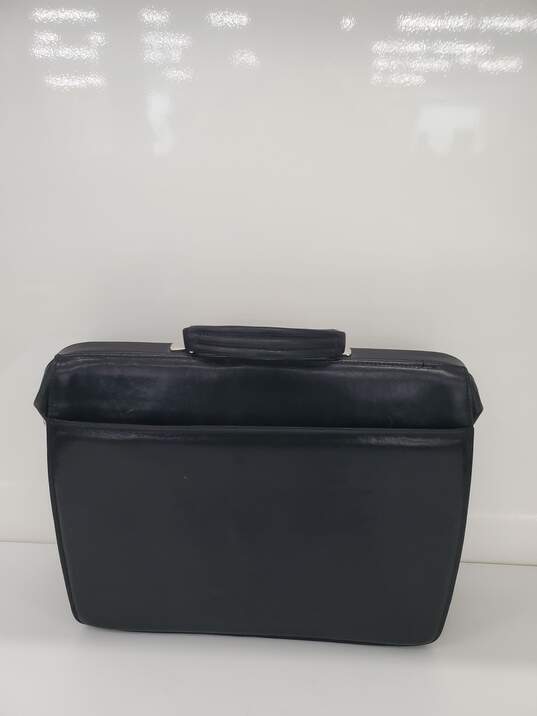 Jack Georges Black Leather Padded Briefcase image number 2