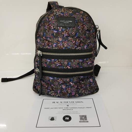 Marc Jacobs New York Garden Paisley Print Backpack image number 1