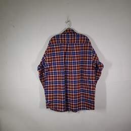 Mens Plaid Long Sleeve Collared Chest Pockets Button-Up Shirt Size XXL alternative image