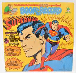 Vintage 1978 DC Comics Superman Book & Vinyl Record Set