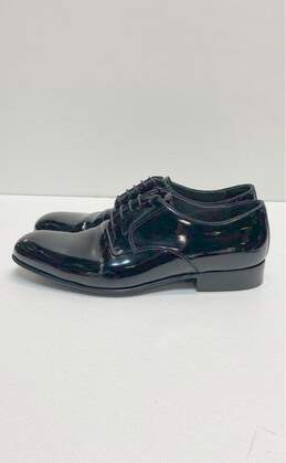 Lanvin Patent Leather Derby Shoes Black 9