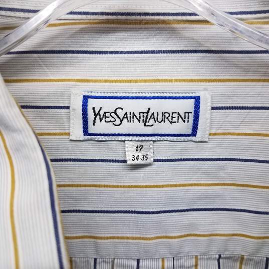 Authenticated Yves Saint Laurent Striped Button up image number 4