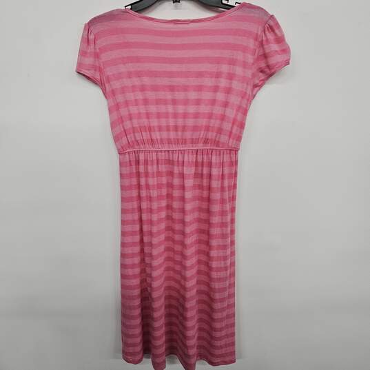 Pink Striped Shift Dress image number 2