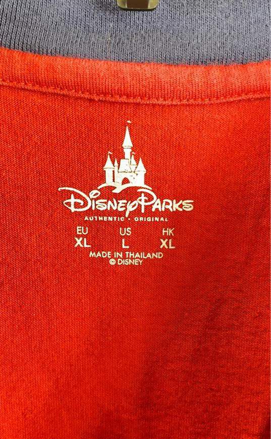 Disney Men Red T Shirt L image number 3