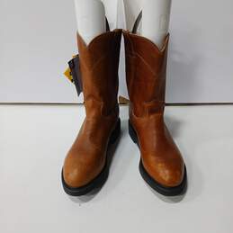 Justin Men's Tan Work Boots Size 8.5