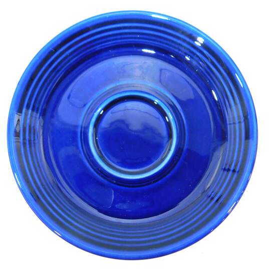 VTG Fiestaware Cobalt Blue Set of 4 Coffee Cups & Saucers image number 9