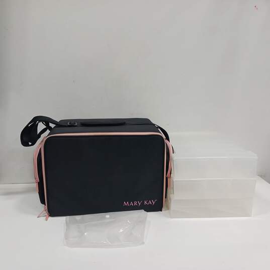 Mary Kay Black & Pink Cosmetic Luggage Organizer image number 1