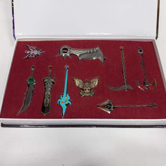 League of Legends Mini Weapons Necklace Charms 9pc Set image number 2