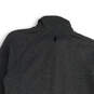 Womens Gray Heather Mock Neck Pockets Long Sleeve Full-Zip Jacket Size M image number 4