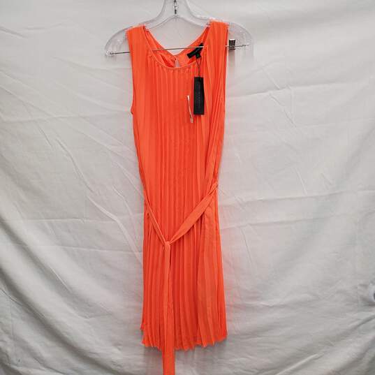 NWT Banana Republic WM's Peach Pleated Tie Waist Summer Dress Size 6 image number 1
