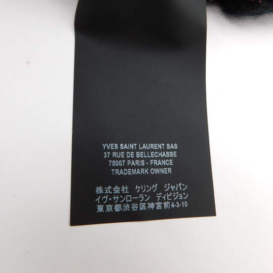 Buy the SAINT LAURENT Paris Men's Black Poly/ Mohair Sparkle Knit