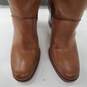 Via Spiga Women's Divine Over the Knee Tobacco Brown Leather Riding Boots Size 9 image number 3