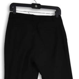 NWT Womens Black Flat Front Martin Fit Straight Leg Dress Pants Size 4