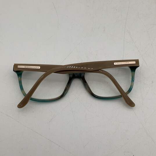 BCBGMAXAZRIA Womens Teal Beige Rectangular Reading Glasses With Case image number 6