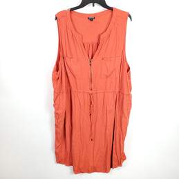 Torrid Women Orange Tank Midi Dress Sz 4