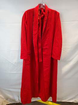 Pendleton Woolen Mills Long Sleeve Red Wool Robe Size S