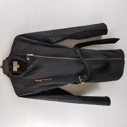 Michael Kors Women Black Jacket With Belt Size Medium
