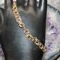 *REPAIRED* 14K Yellow Gold Double Circle Chain Bracelet - 4.88g image number 3