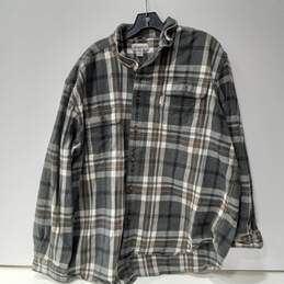 Carhartt Men's Gray Flannel Shirt Size 2XL