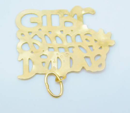 14K Yellow Gold Daddy's Little Girl Charm 0.4g image number 3