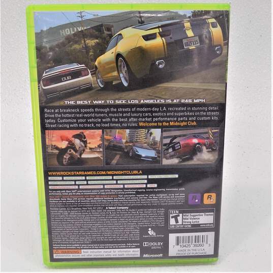 Microsoft Xbox 360 Elite 120 Gb. W/ 4 Games Midnight Club LA Los Angeles image number 25