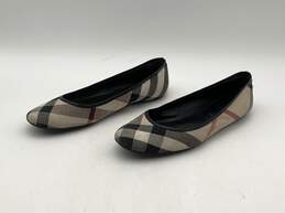 Burberry Women's Black and Beige Flats Size 39.5 With Box alternative image