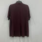 Womens Burgundy Ponte Short Sleeve Turtleneck Pullover T Shirt Size 1X image number 2