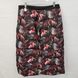 Oiselle Flip Side Puffy Black and Floral Skirt Women's Size 4 NWT alternative image