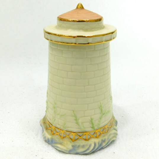 2002 Lenox Lighthouse Seaside Spice Jar Fine Ivory China Parsley image number 2