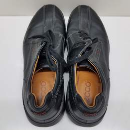 Men's black leather Ecco comfort work shoes size 47 alternative image