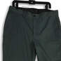 Mens Green Flat Front Slash Pocket Straight Leg Chino Pants Size 36X32 image number 3