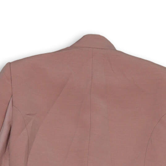 Womens Pink Long Sleeve Stand Up Collar Open Front Blazer Size Small image number 4