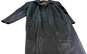 Luis Alvear Womens Black 3/4 Sleeve Pockets Leather Overcoat Jacket Size Medium image number 4