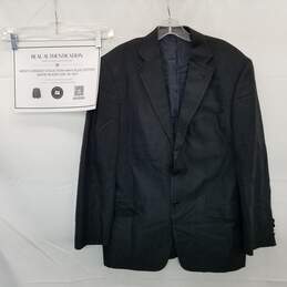 AUTHENTICATED Versace Collection Navy Blue Blazer Size 50