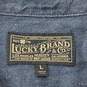 Lucky Brand Men Blue Denim Button Up L NWT image number 3