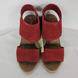 Toms Red Suede Majorca Sandals
