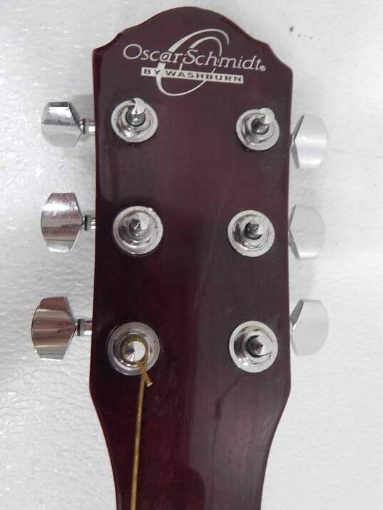 Oscar Schmidt by Washburn Brand OACEFCS Model Acoustic Electric Guitar image number 5