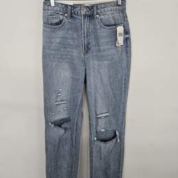 Tinseltown Hi-Rise Straight Leg Blue Jeans