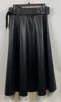 Philosophy Black Faux Leather Skirt - Size 8