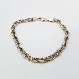Milor Sterling Silver Woven Link 6 1/2in Bracelet 8.6g