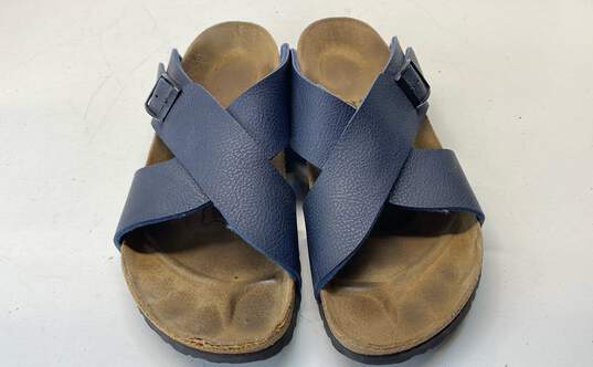 Birki's Women's Navy Cross Strap Comfort Sandals Size 10 image number 3