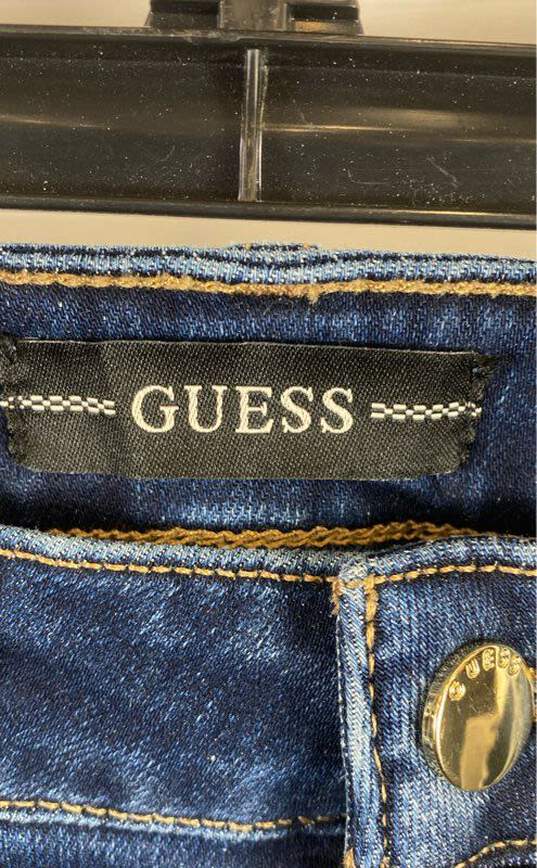 Guess Women Blue Skinny Mid Rise Jeans Sz 25 image number 3