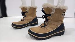 Sorel Women's Tivoli II Black and Brown Winter Boots Size 8