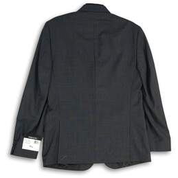 NWT Kenneth Cole New York Mens Gray Notch Lapel Two Button Blazer Size 40R alternative image
