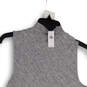 NWT Womens Gray Stretch Mock Neck Sleeveless Pullover Tank Top Size Small image number 4