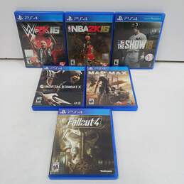 6pc. Assorted PlayStation 4 Video Game Lot