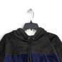 Womens Black Colorblock Long Sleeve Drawstring Pullover Hoodie Size XXL image number 3