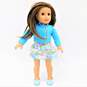 American Girl Doll Brown Eyes & Hair W/ Carrying Bag Pet Party Accessories & Party Craft Book image number 2