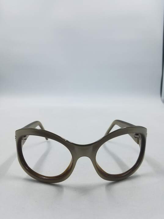 Emporio Armani Matte Gold Oval Eyeglasses image number 2